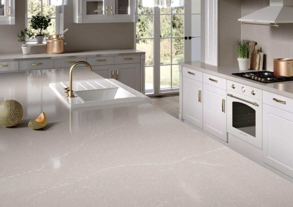 Beautiful Silestone Desert Silver Countertop Kitchen